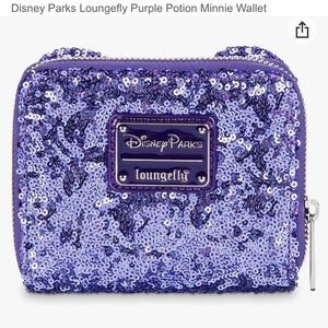 Disney Parks Loungefly Purple Potion Minnie Wallet
